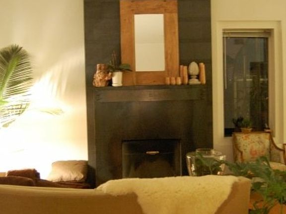 Local steel fireplace