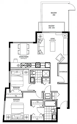 Floor plan 3583 Kingsway - Plan F