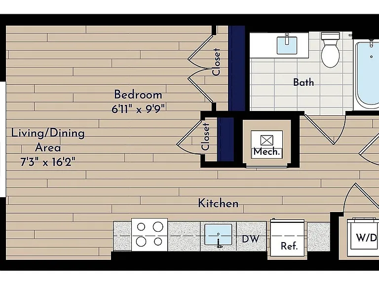 A ST-A1 Studio Floor Plan A ST-A1 Studio Floor Plan