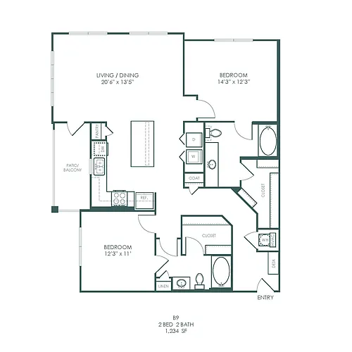 Floor plan B9