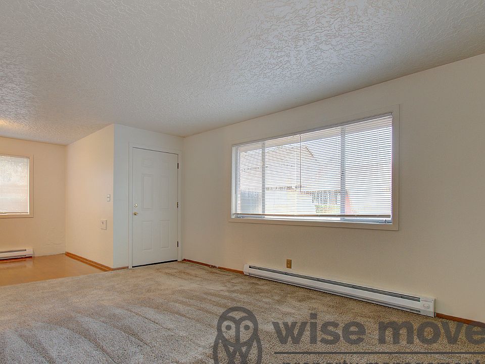 Living room with front door