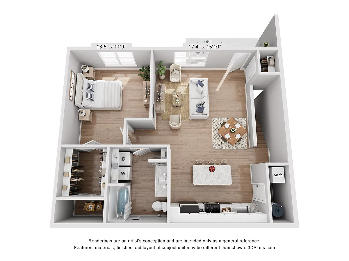 Floor plan 1BR Market Waitlist Only