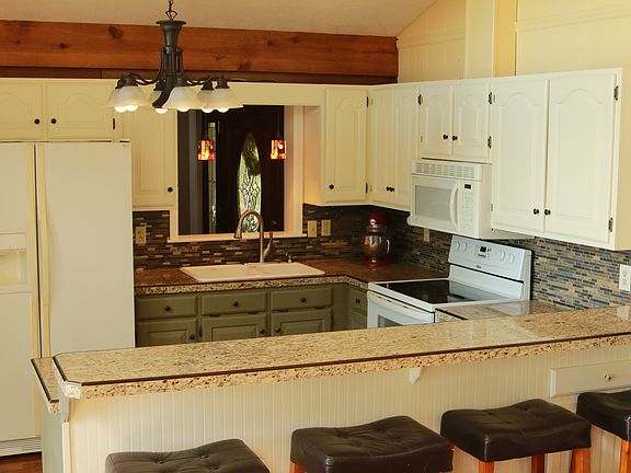 Kitchen with Views of Lake