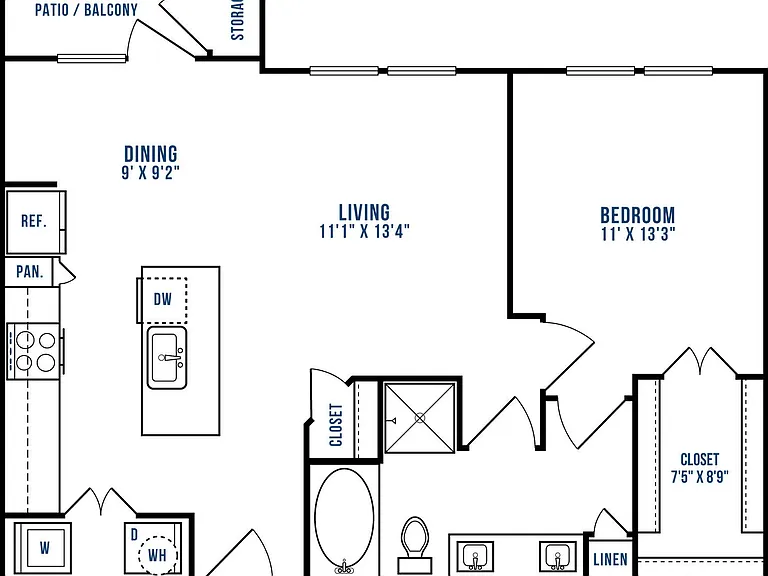 A3 floor plan The Link at Twin Creeks