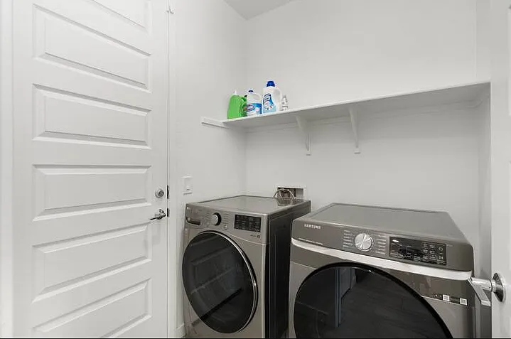 In-unit washer and dryer free to use during your stay. Convenient for stress-free, longer stays.