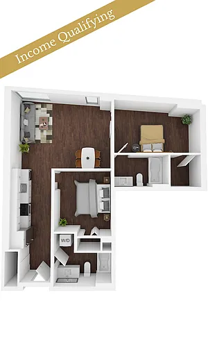 Floor plan 2 Bed/2 Bath MFTE-F17