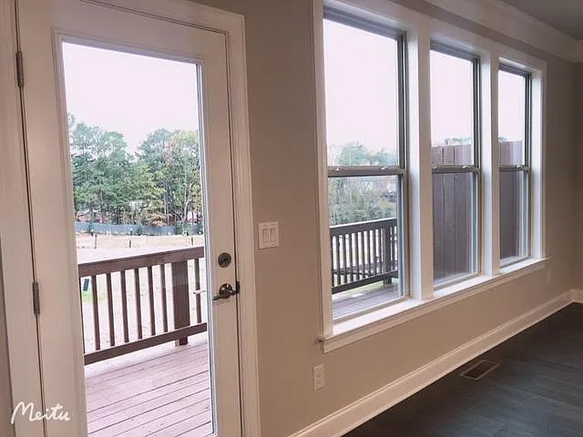 Kitchen / dinning area window overlook pool and cabana