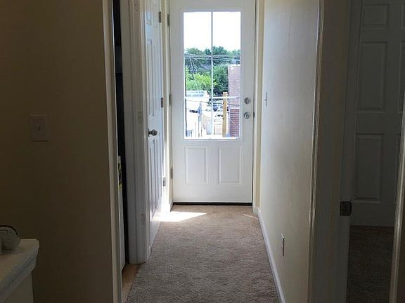 Terrace Door. Washer and Dryer to the left in closet.