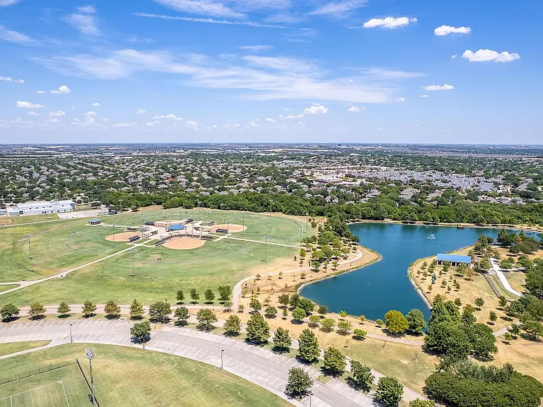 Russell Creek Park, which offers hike and bike trails, a pavilion, lake with fishing deck, restrooms, renovated playgrounds, basketball courts, and a soccer fields, sand volleyball court.
