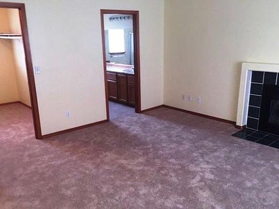 Large walk-in closet and master bath attached to master bedr