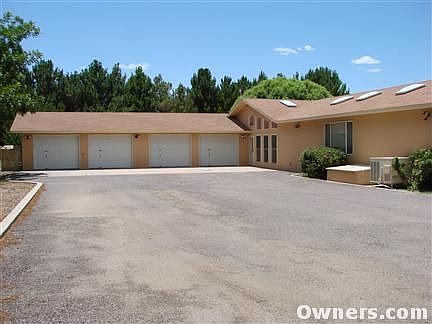 View of garages attached to the house.