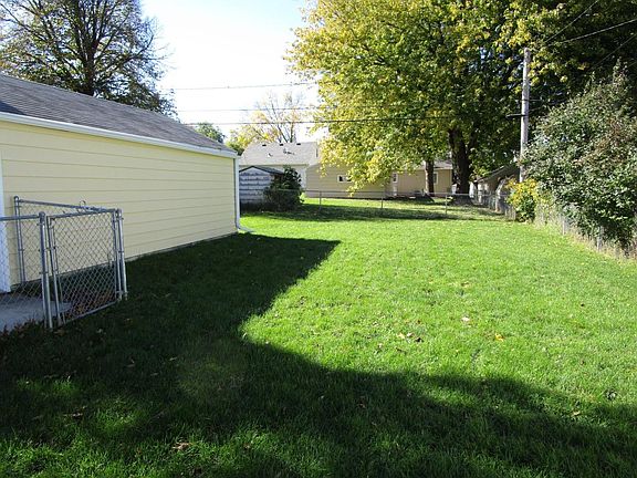 fenced back yard