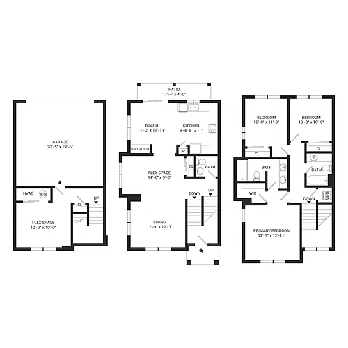 Floor plan Laurel Townhome