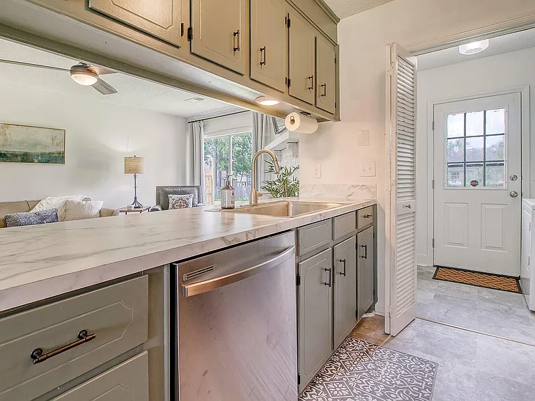 Plenty of room to work in the well appointed Kitchen
