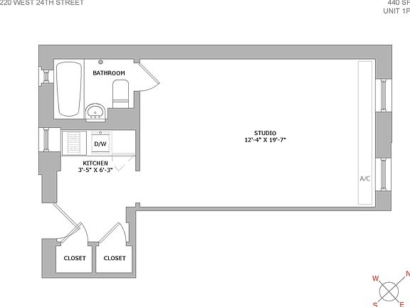 2nd image of 220 W 24th St #2201P