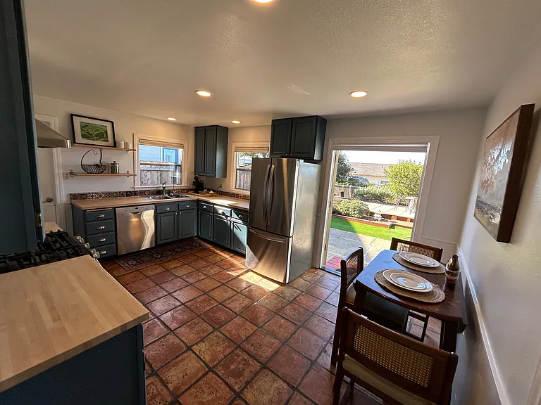 Kitchen to backyard