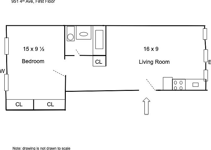 2nd image of 951 4th Ave APT 1