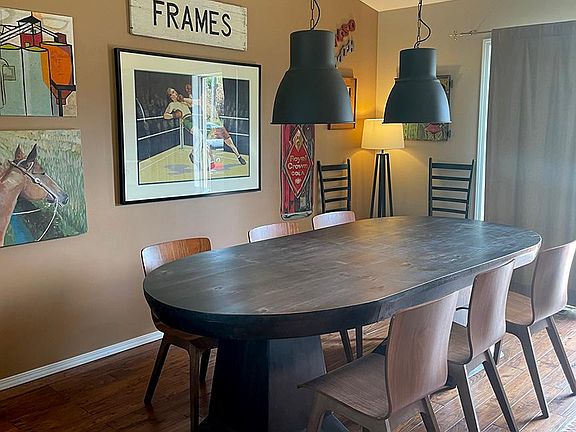 Large dining area with open plan