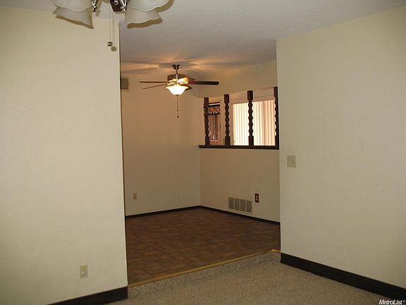 The family room adjoins the kitchen.