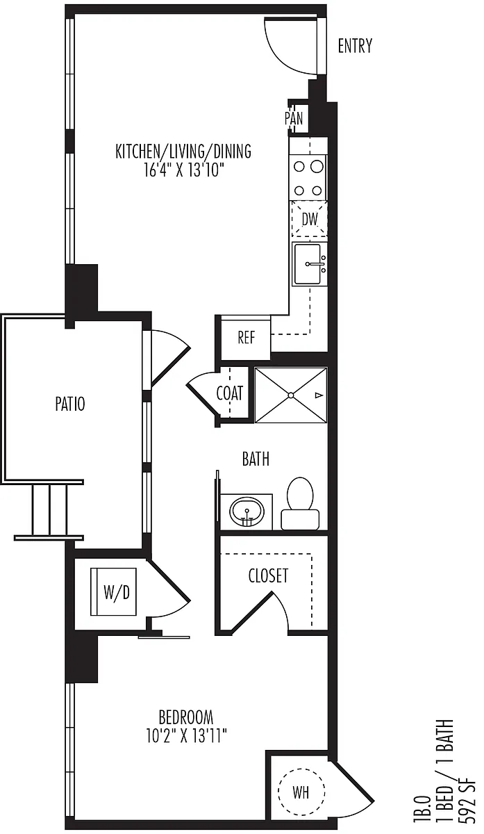 Floor plan 1B