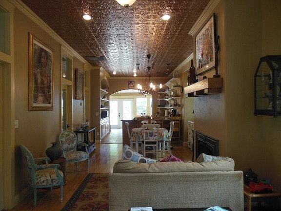 Interior view from entrance to back patio