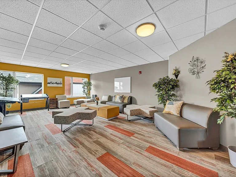 Communal Lounge with Drafting Tables