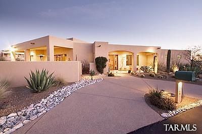 Front of home with circle drive