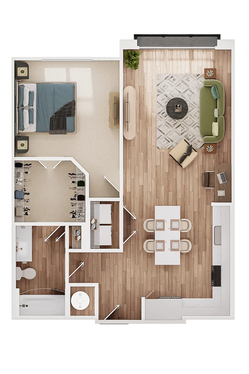 Floor plan 1B2