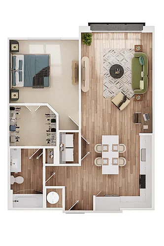 Floor plan 1B2