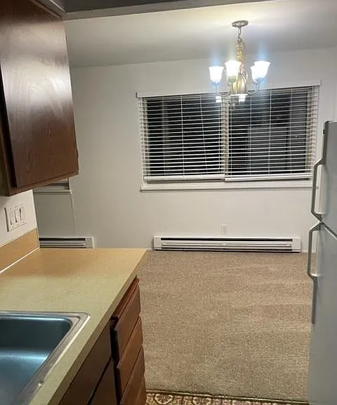 Harvard 103 kitchen to dining room