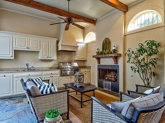 Courtyard Fireplace