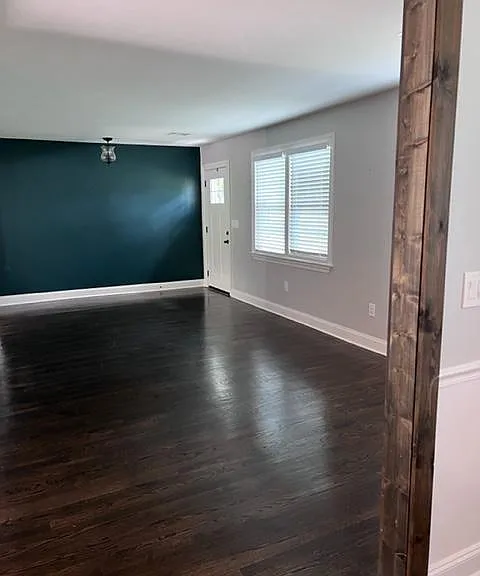 Hardwood floors throughout the house
