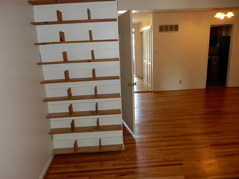 Built in shelving