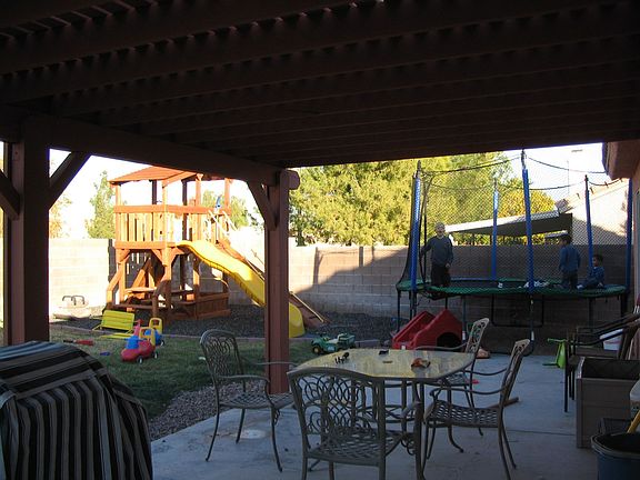 Huge backyard...extends all the way down the length of the property (not shown