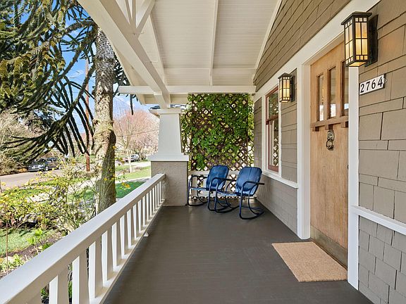 Enjoy sitting on the west-facing covered porch.