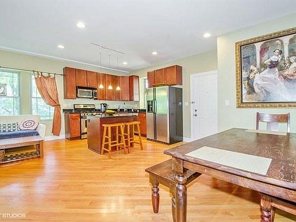 Combined Kitchen/Dining Room/Family Room View