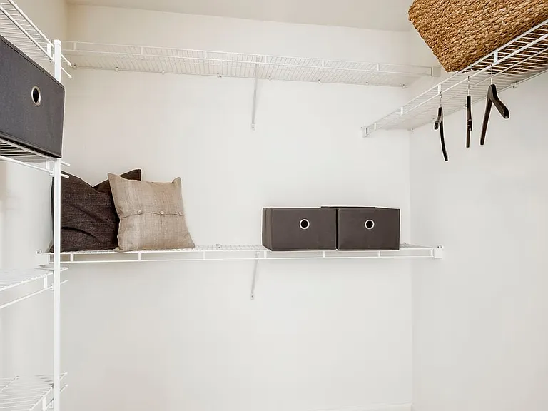 Spacious walk-in closet