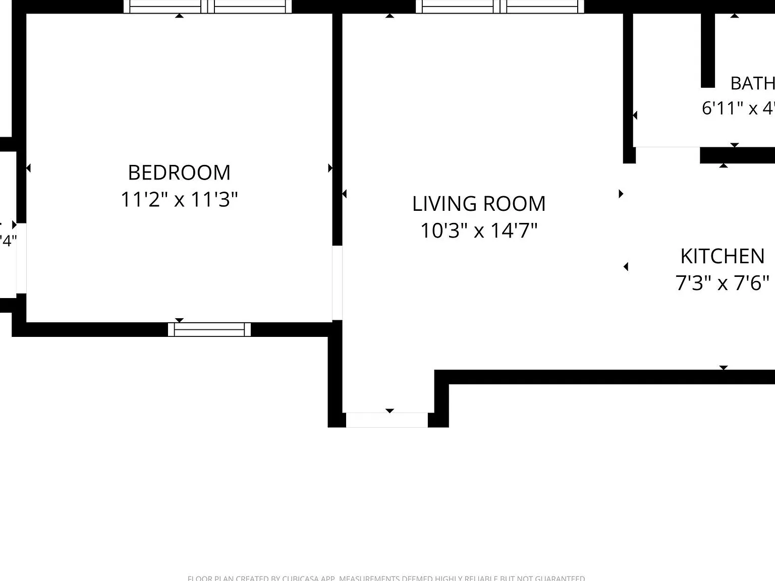 1 bed, 1.0 bath, 450 sqft, $1,000 — Photo 2