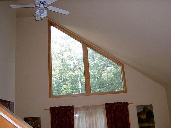 Living room trapezoid window