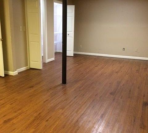 Partially finished basement