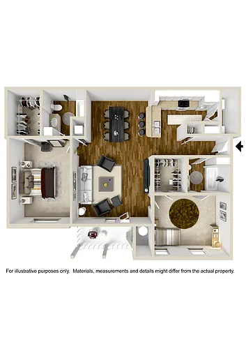 Floor plan Two Bedroom