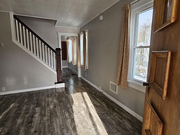 Living Room with staircase