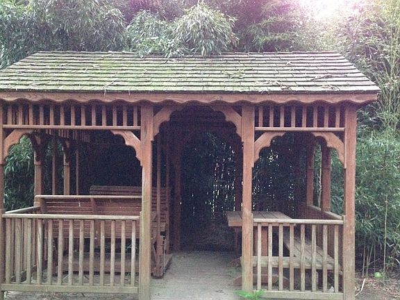swing and table for party