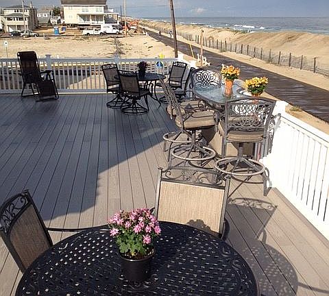 looking north on deck