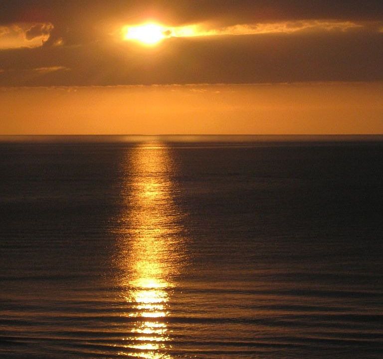 Sunset from the balcony