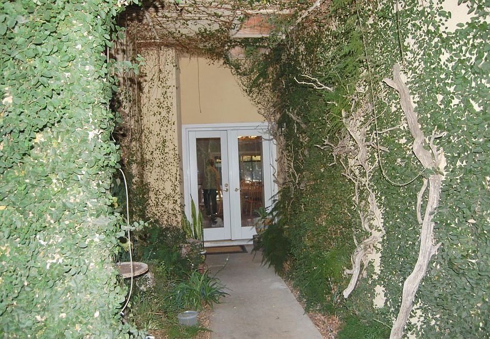 Entry behind front gate