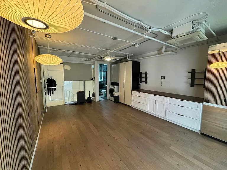 Extra large master bedroom with laundry and extra large windows
