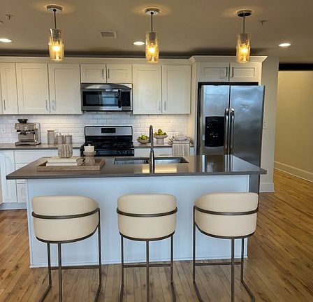 virtually staged kitchen
