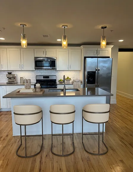 virtually staged kitchen