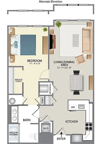 Floor plan A1A-W
